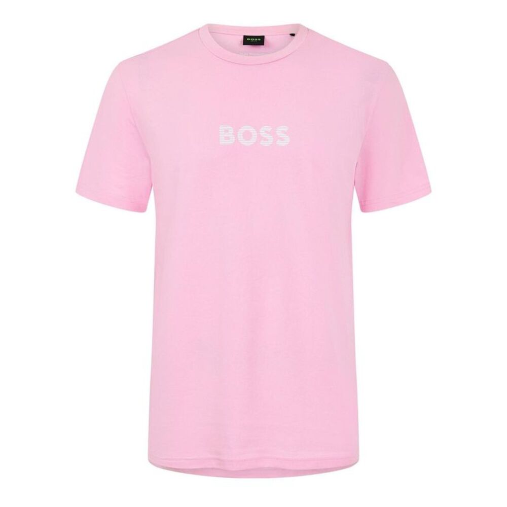 Boss Mens Sailfish Jersey T-Shirt / Light Pink